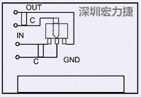 圖3：降壓電路的PCB設(shè)計(jì)示例。