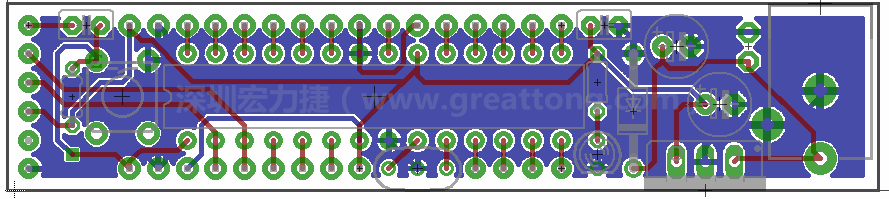 以上就是布線的所有步驟了。接下來(lái)就只剩下絲?。╯ilk-screen）、建立Gerber檔跟drill檔和送去印刷電路板廠制作的步驟。