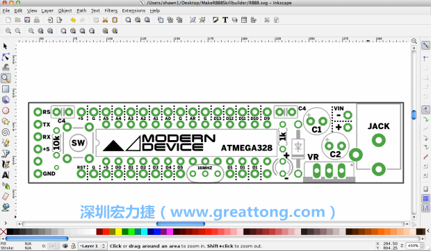 既然你有一個以電路板為背景的清晰影像了，使用向量工具將要絲印的圖像畫在上面吧，下面有一個例子。