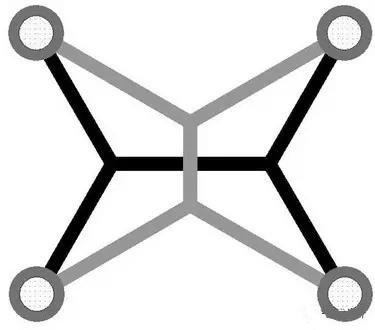 灰色Steiner樹(shù)不是最優(yōu)的，但黑色Steiner樹(shù)是最優(yōu)的。